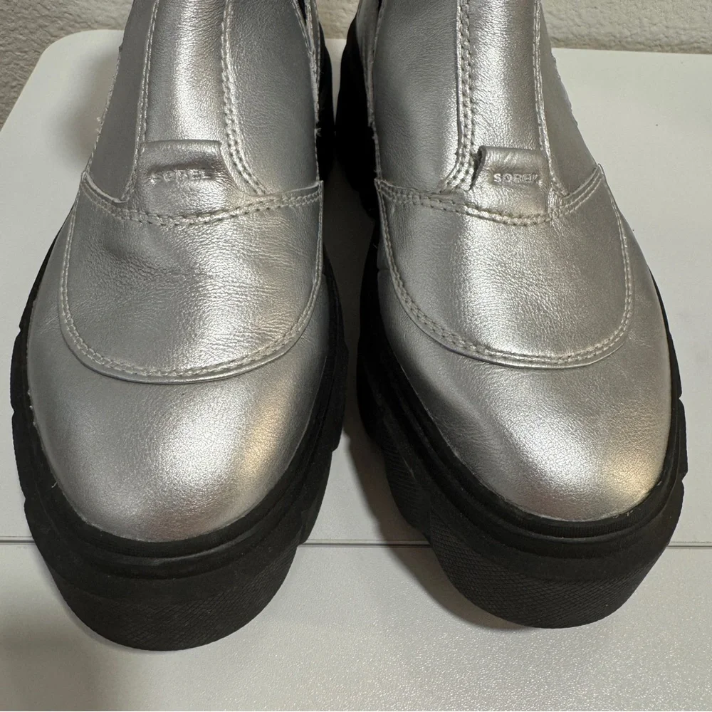 Sorel Caribou X Boot Chelsea Pure Silver/Black Boots Size 7.5